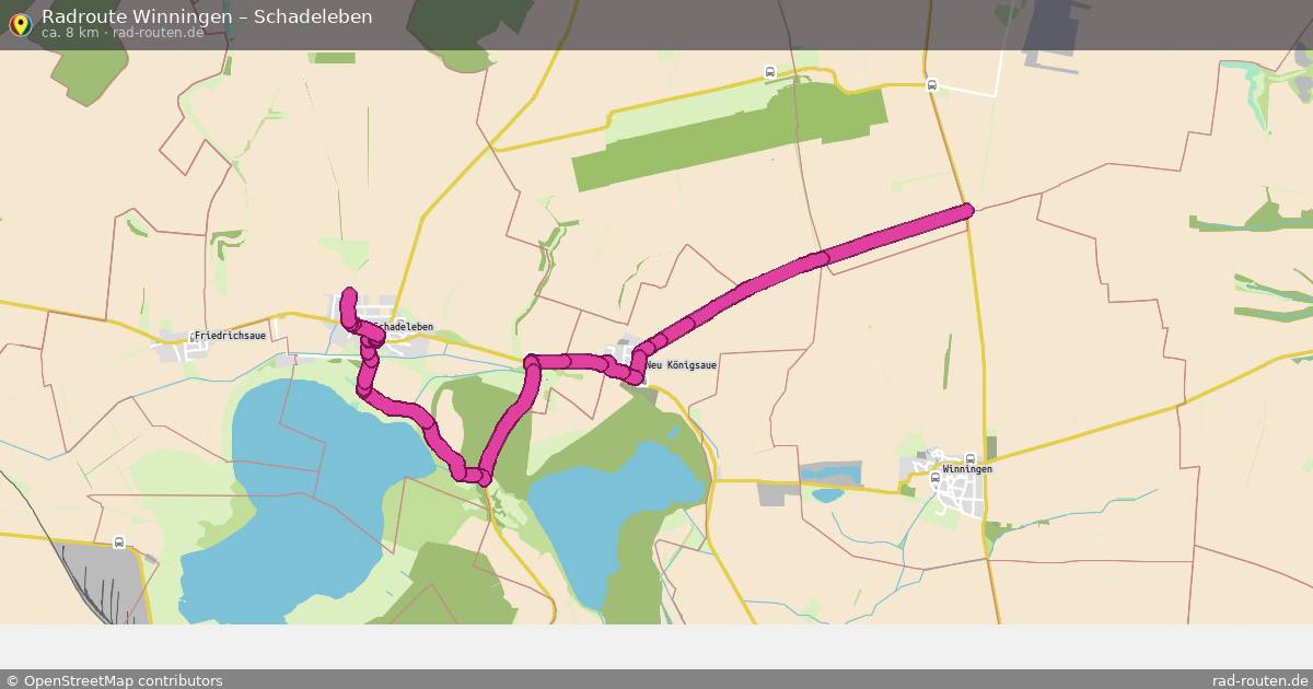Fahrradroute Winningen – Schadeleben
