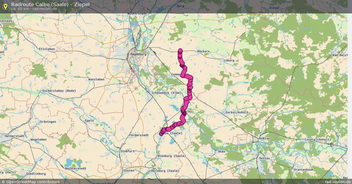 Radtour Calbe (Saale) – Ziepel
