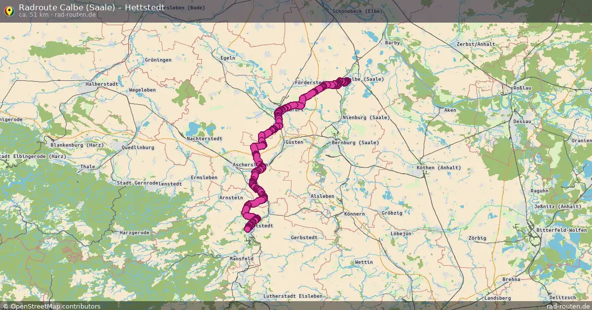 Radtour Calbe (Saale) – Hettstedt