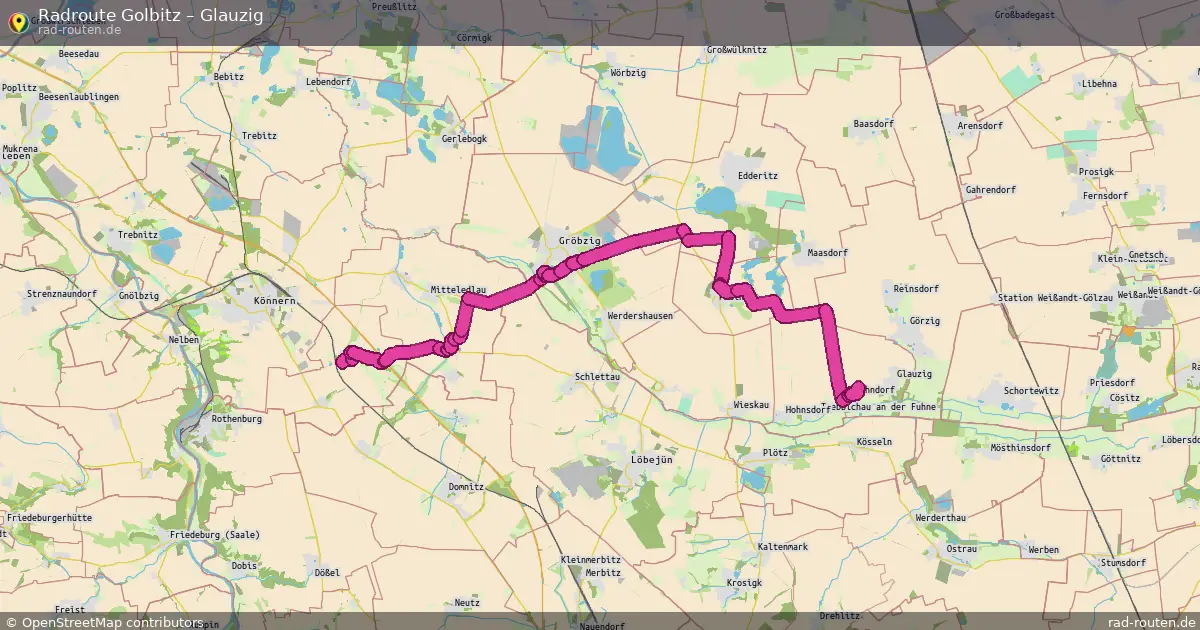 Radtour Golbitz – Glauzig