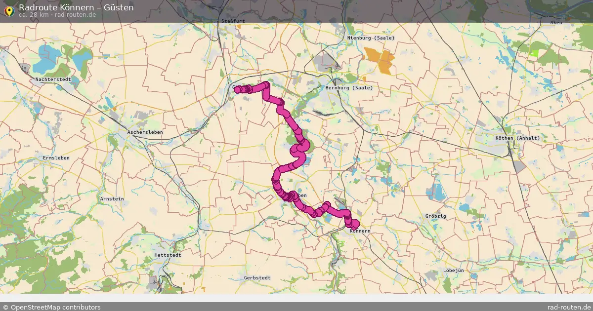 Radtour Könnern – Güsten