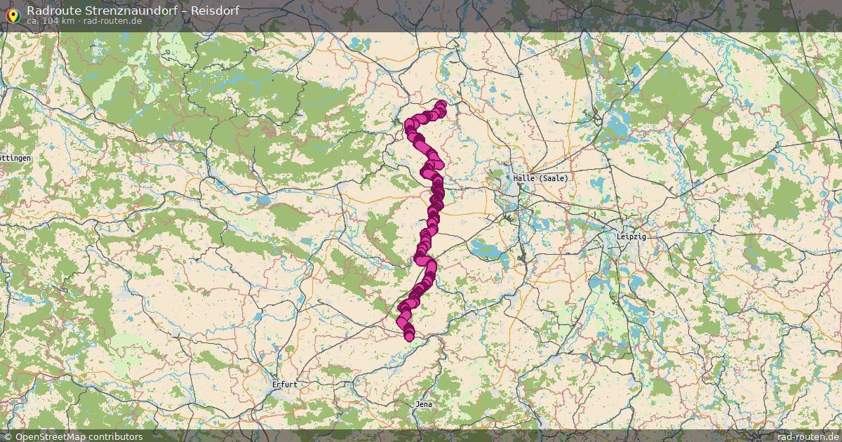 Fahrradroute Strenznaundorf – Reisdorf