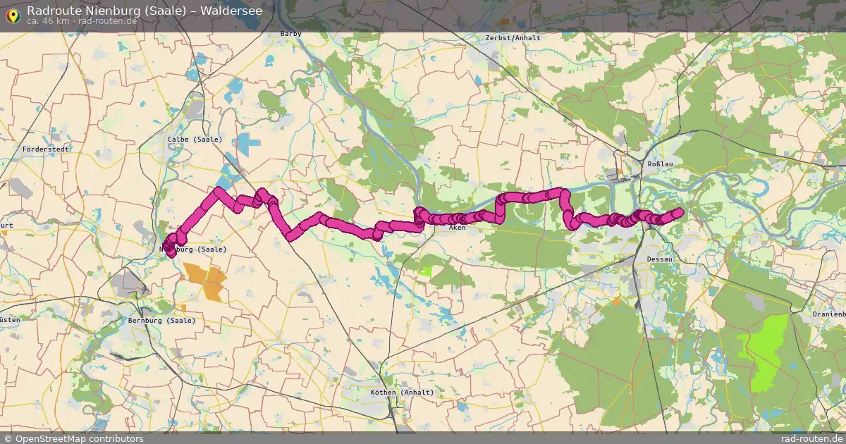 Radtour Nienburg (Saale) – Waldersee