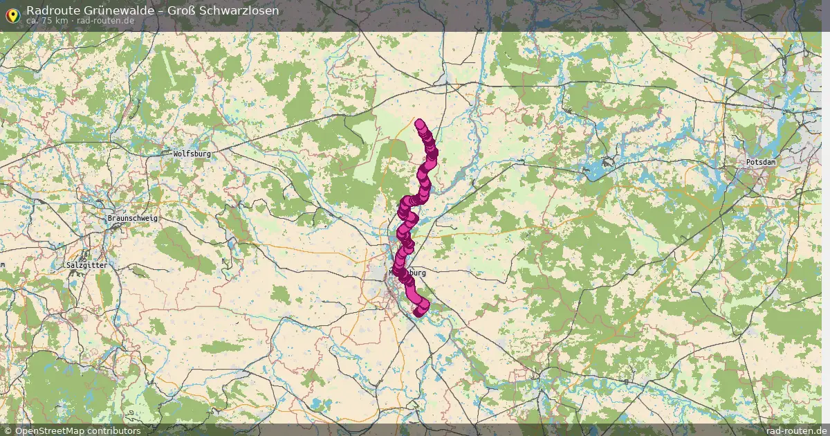 Radtour Grünewalde – Groß Schwarzlosen