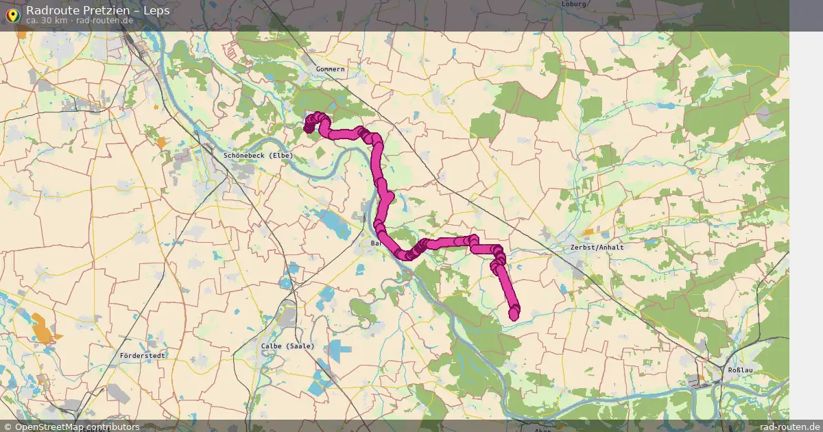 Radtour Pretzien – Leps