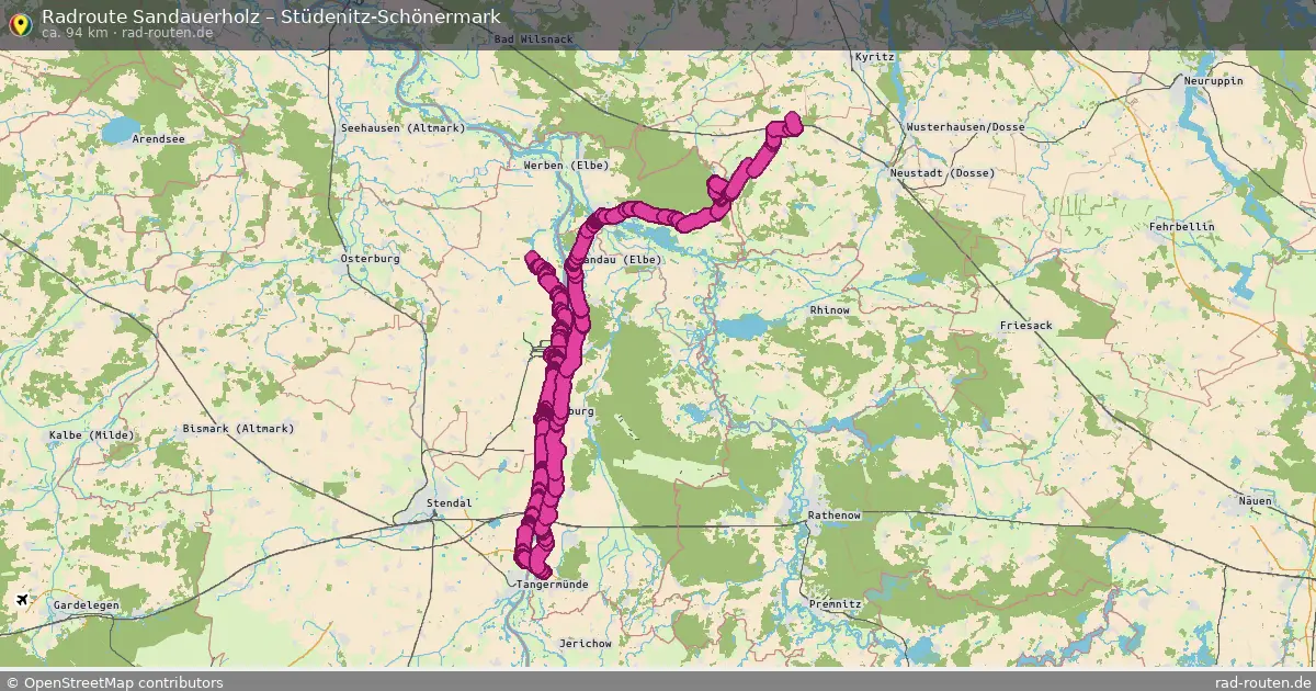 Radtour Sandauerholz – Stüdenitz-Schönermark