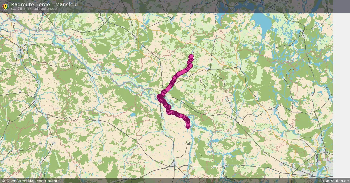 Radtour Berge – Mansfeld