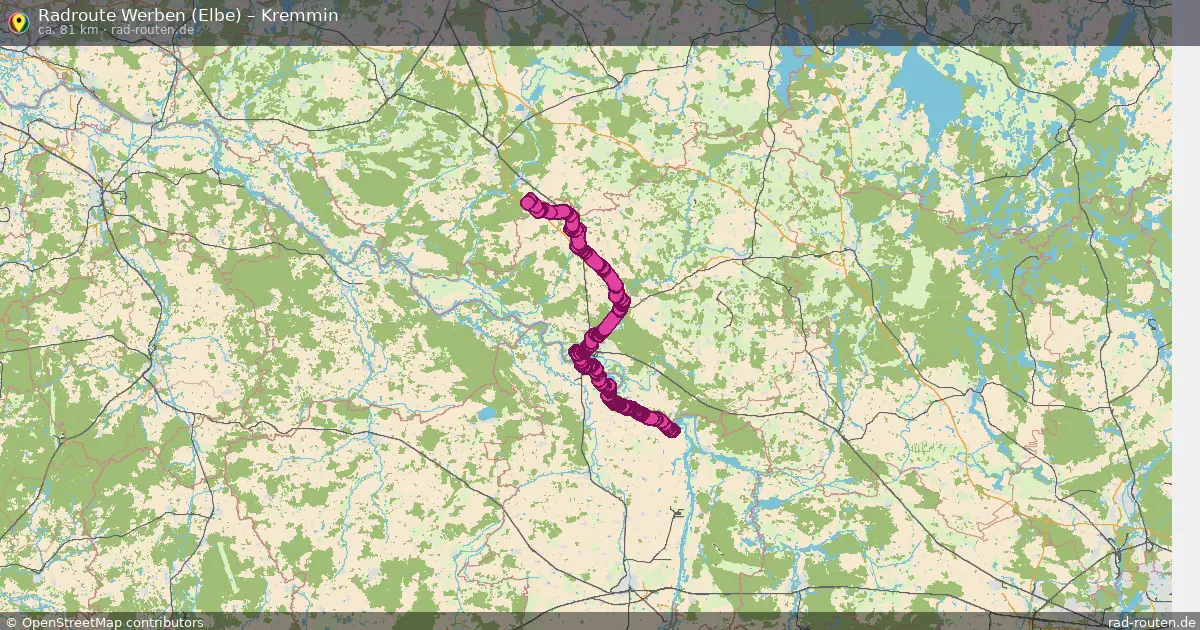 Radtour Werben (Elbe) – Kremmin
