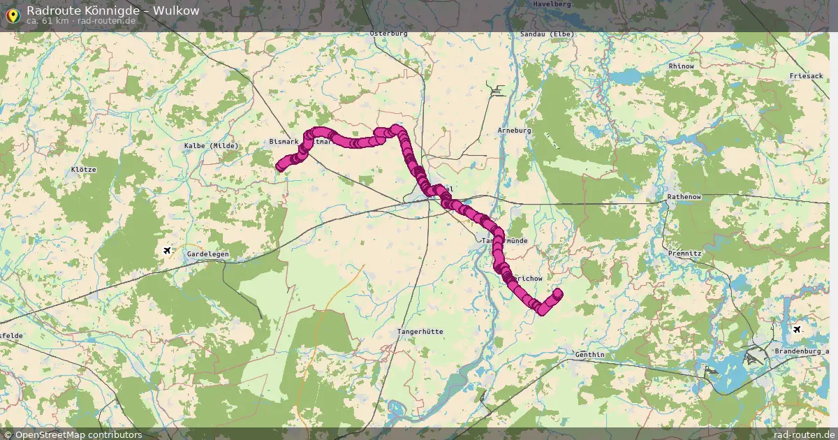 Radtour Könnigde – Wulkow