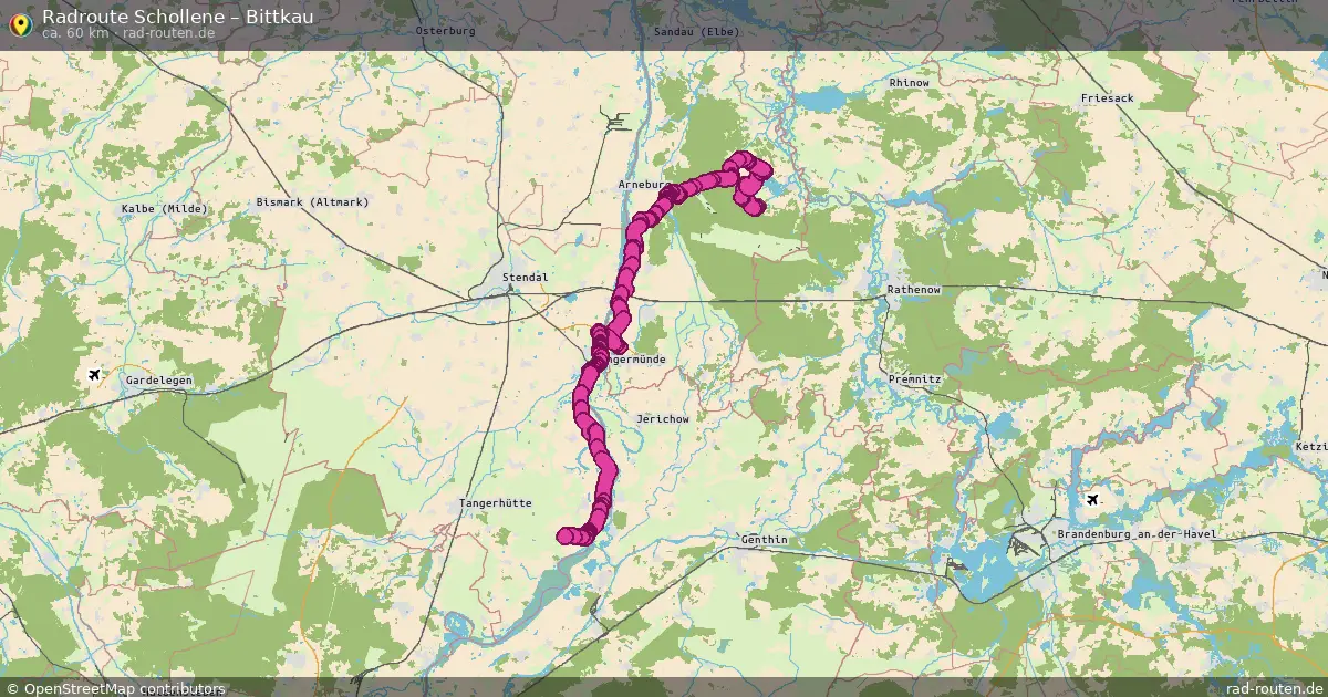 Radtour Schollene – Bittkau