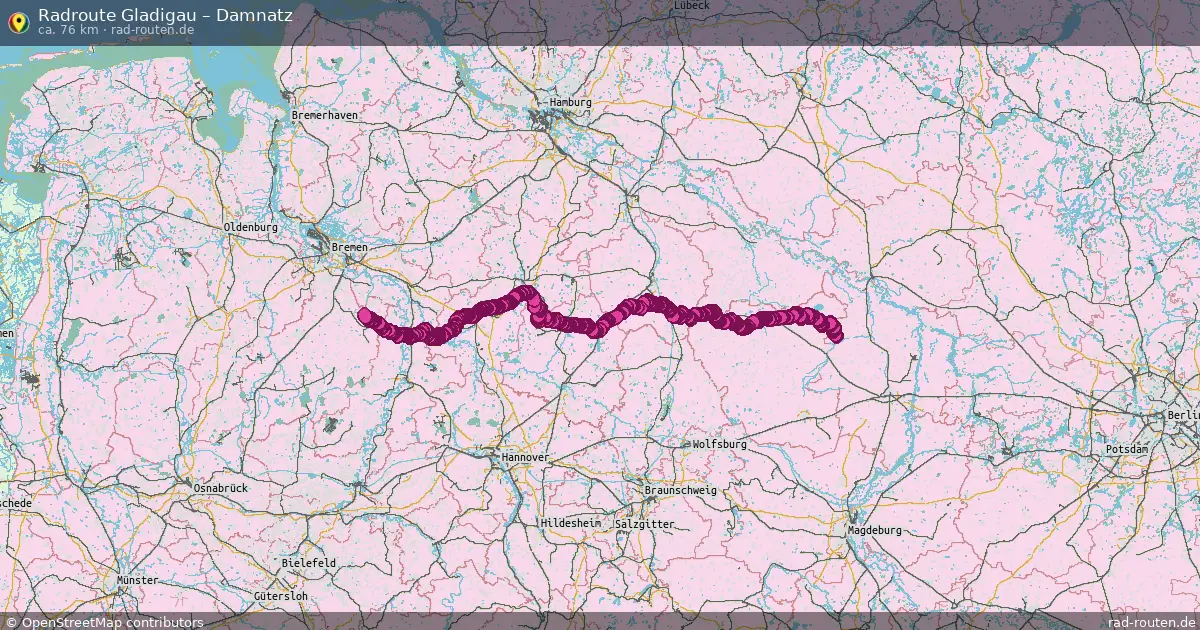 Radtour Gladigau – Damnatz