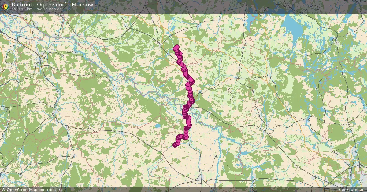 Radtour Orpensdorf – Muchow