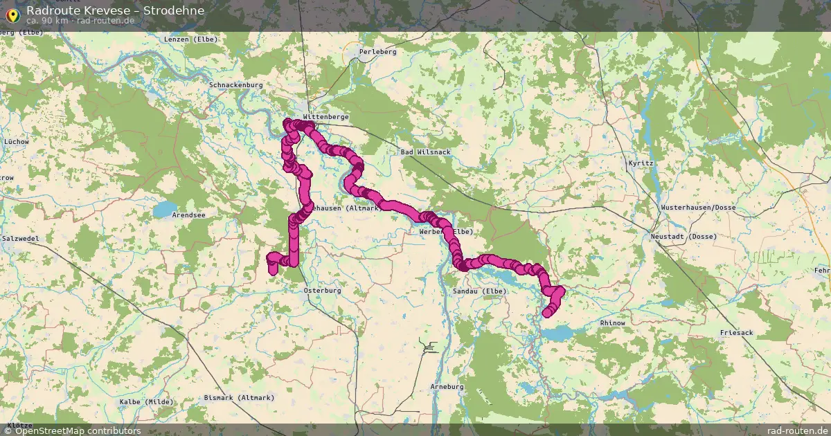 Radtour Krevese – Strodehne