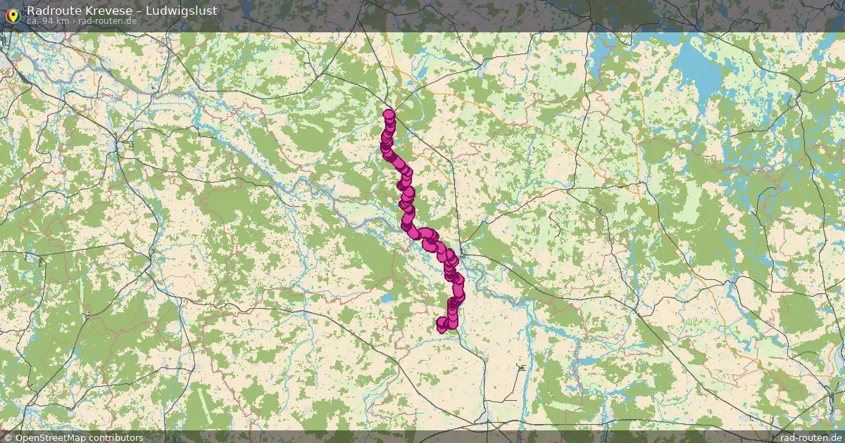 Radtour Krevese – Ludwigslust
