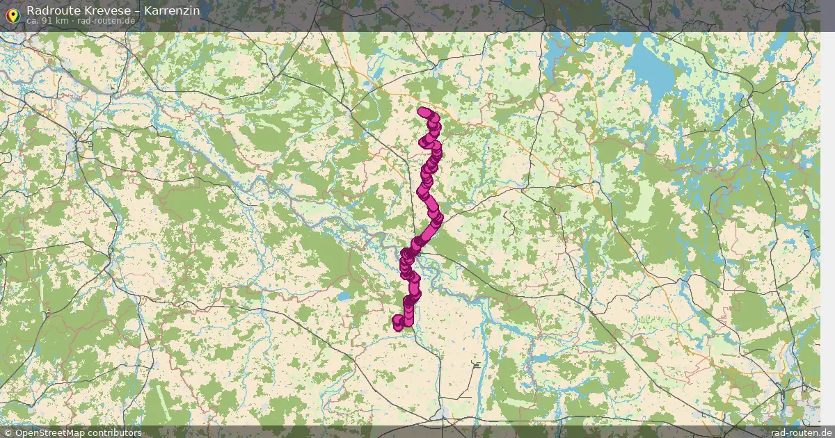 Radtour Krevese – Karrenzin