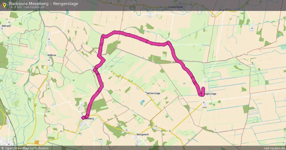 Radtour Meseberg – Rengerslage