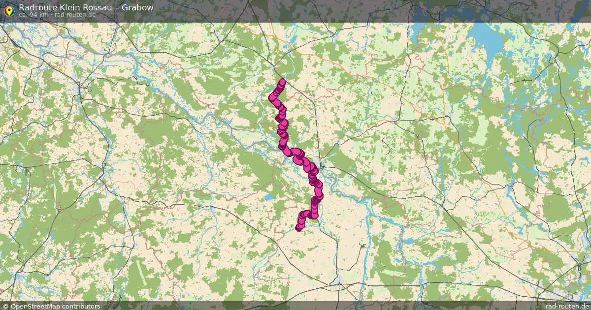 Radtour Klein Rossau – Grabow