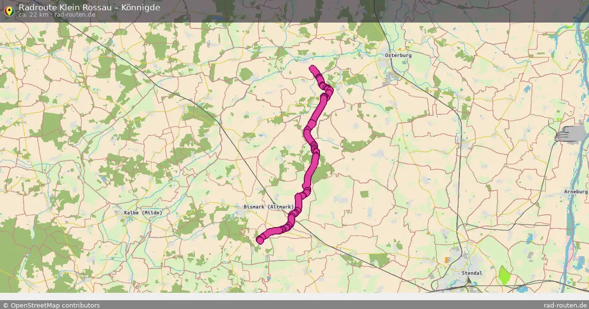 Radtour Klein Rossau – Könnigde