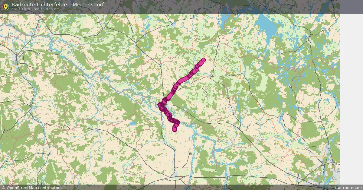 Radtour Lichterfelde – Mertensdorf