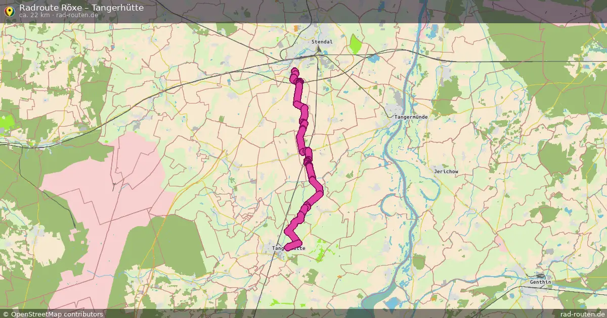 Radtour Röxe – Tangerhütte