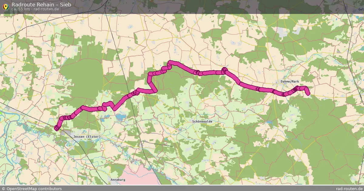 Radtour Rehain – Sieb