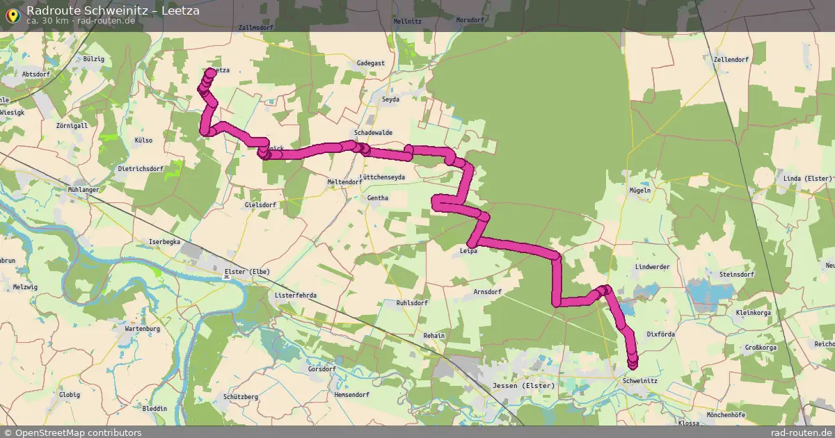 Radtour Schweinitz – Leetza