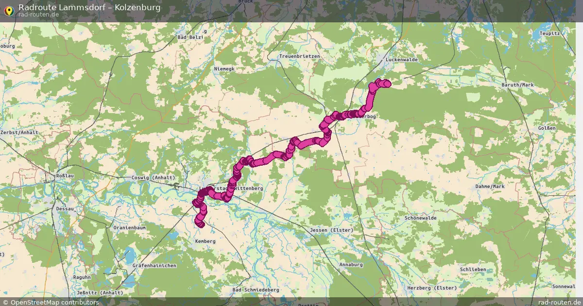 Radtour Lammsdorf – Kolzenburg