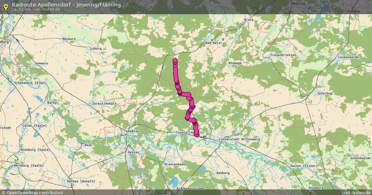 Radtour Apollensdorf – Jesering Fläming