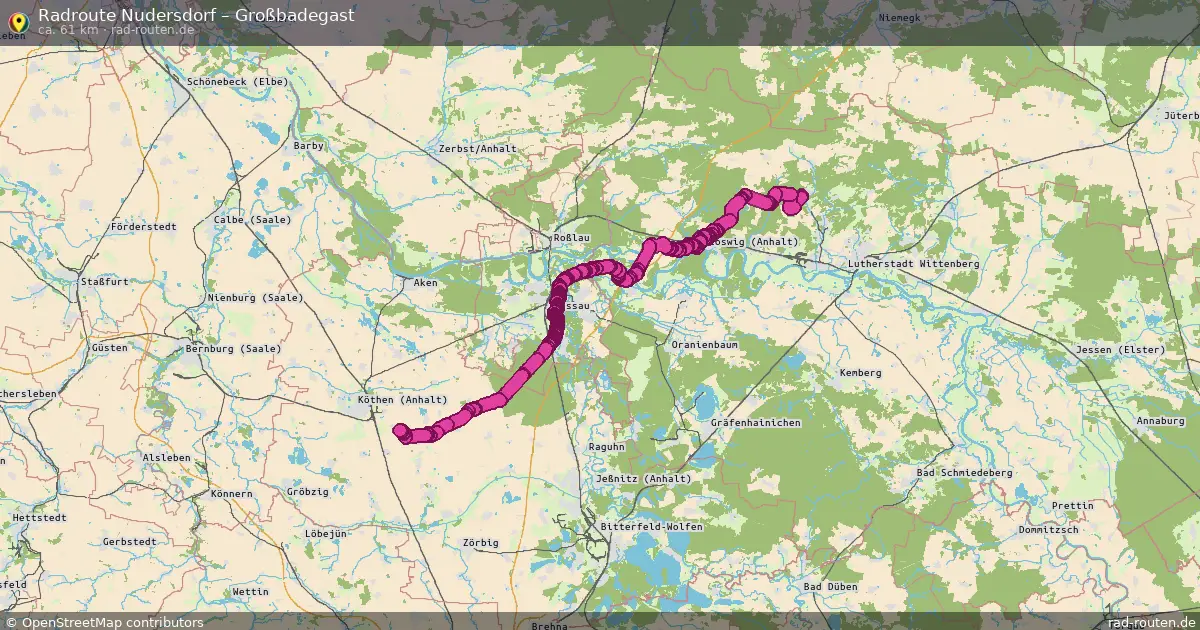 Radtour Nudersdorf – Großbadegast