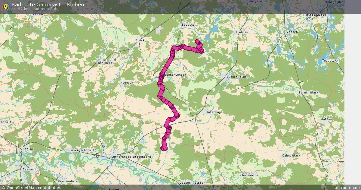Radtour Gadegast – Rieben