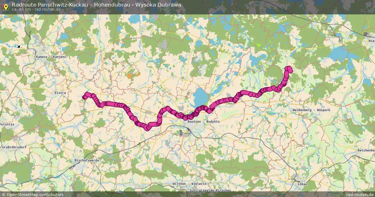 Radtour Panschwitz-Kuckau – Hohendubrau - Wysoka Dubrawa