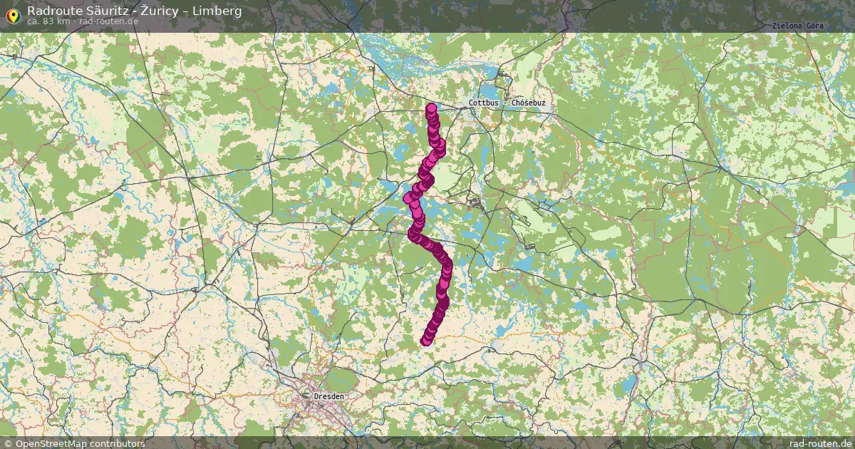 Radtour Säuritz - Žuricy – Limberg