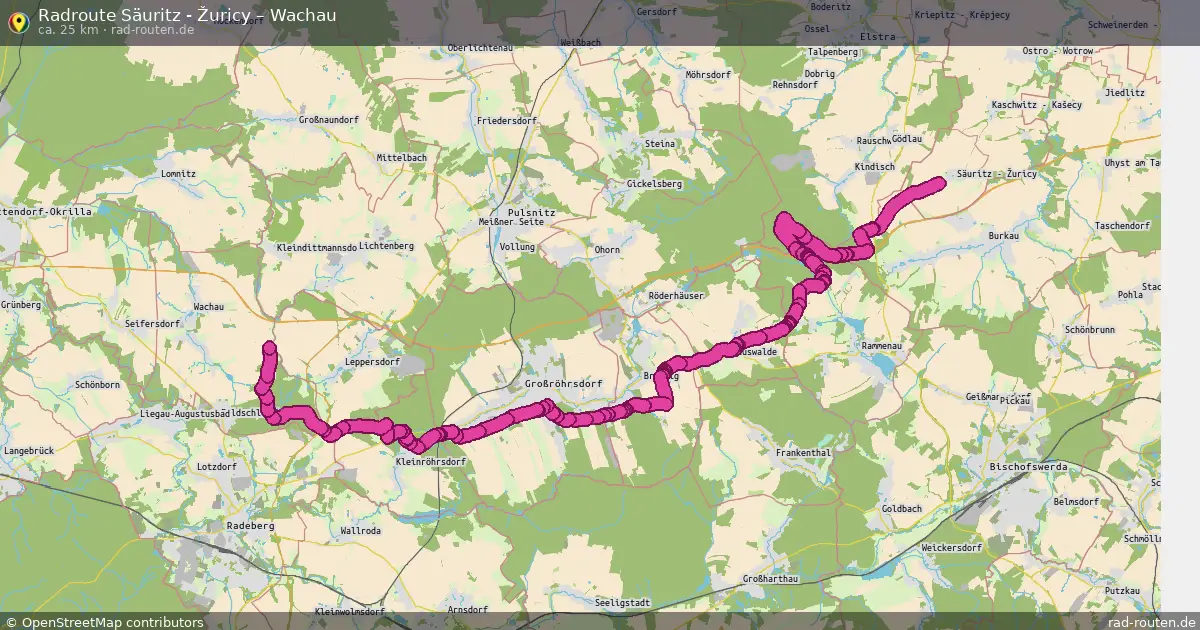 Radtour Säuritz - Žuricy – Wachau