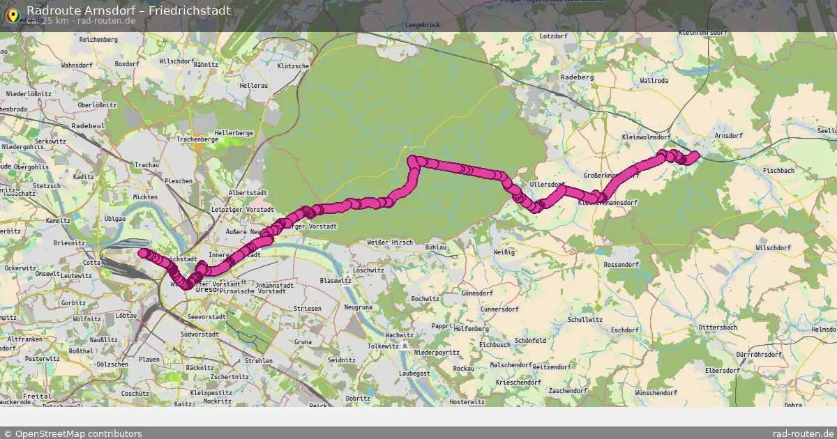 Radtour Arnsdorf – Friedrichstadt