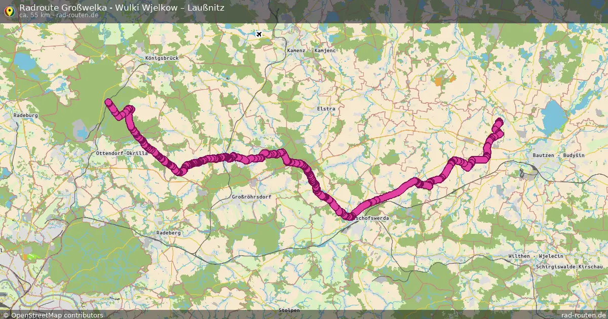 Radtour Großwelka - Wulki Wjelkow – Laußnitz