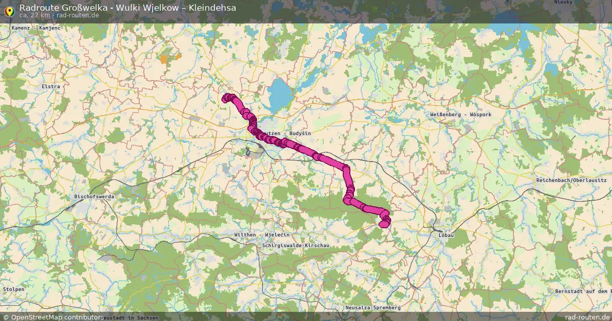 Radtour Großwelka - Wulki Wjelkow – Kleindehsa
