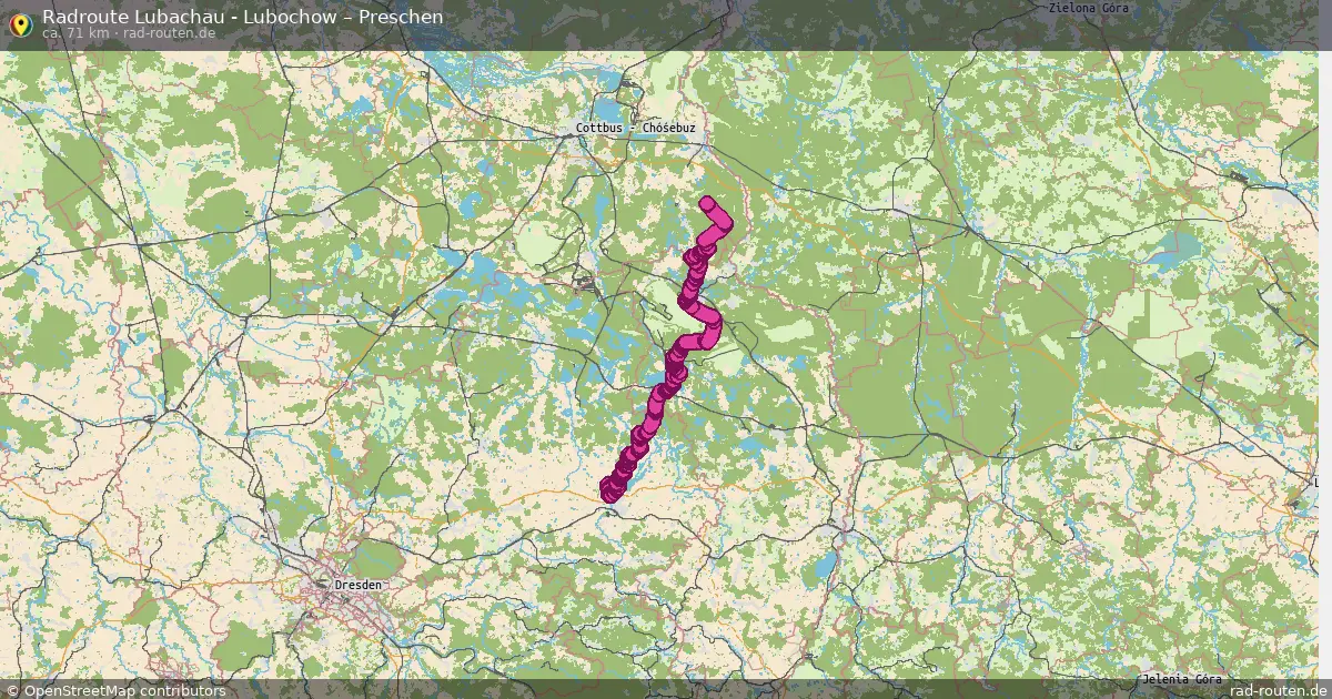 Radtour Lubachau - Lubochow – Preschen