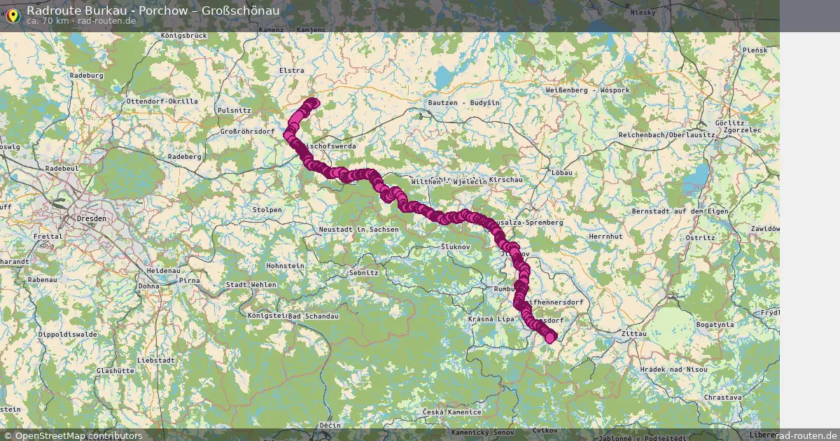 Radtour Burkau - Porchow – Großschönau