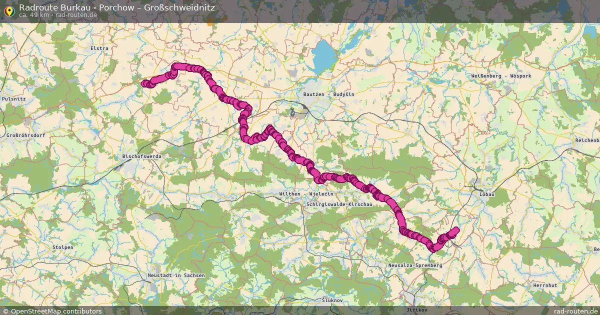 Radtour Burkau - Porchow – Großschweidnitz