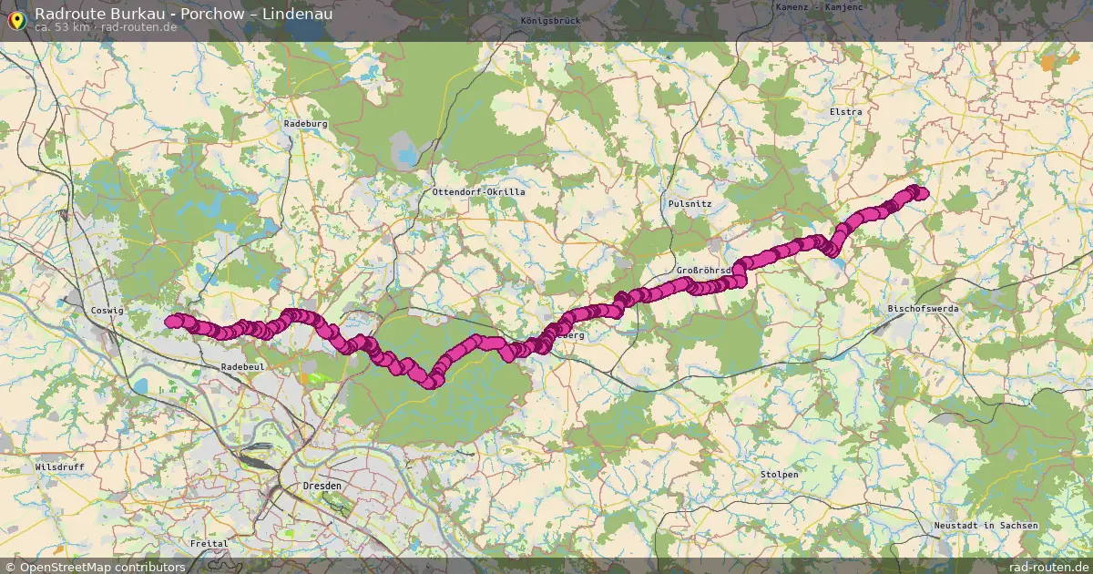 Radtour Burkau - Porchow – Lindenau