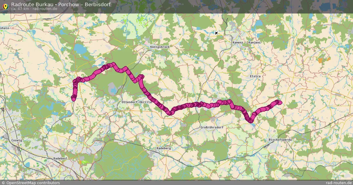 Radtour Burkau - Porchow – Berbisdorf