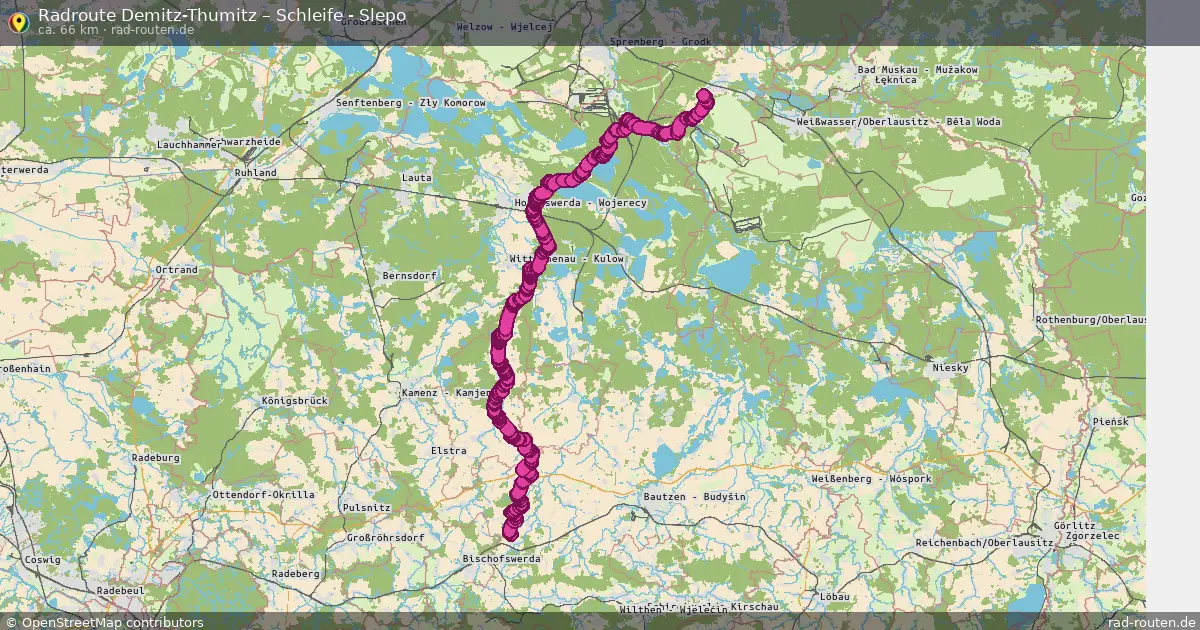 Radtour Demitz-Thumitz – Schleife - Slepo