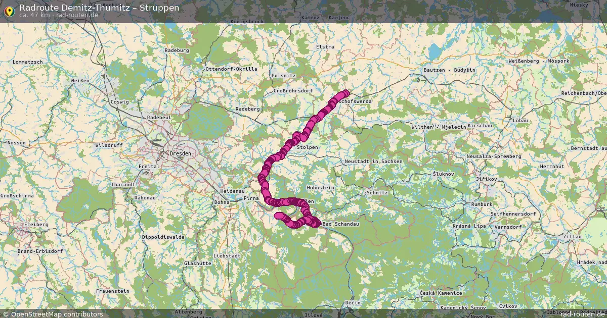 Radtour Demitz-Thumitz – Struppen