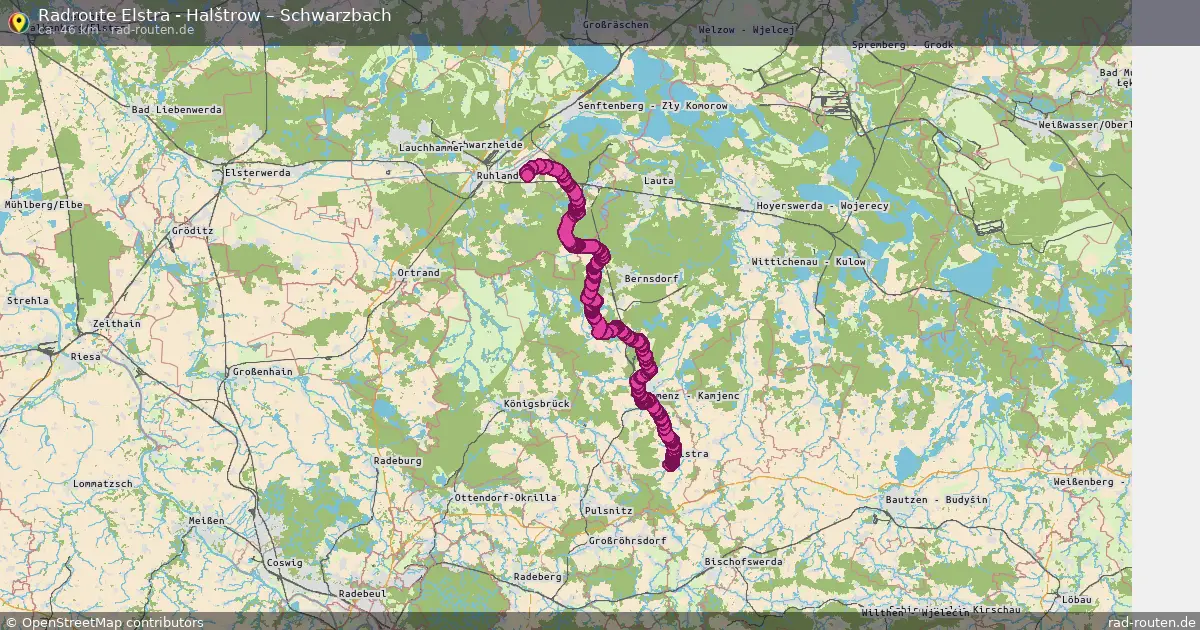 Radtour Elstra - Halštrow – Schwarzbach