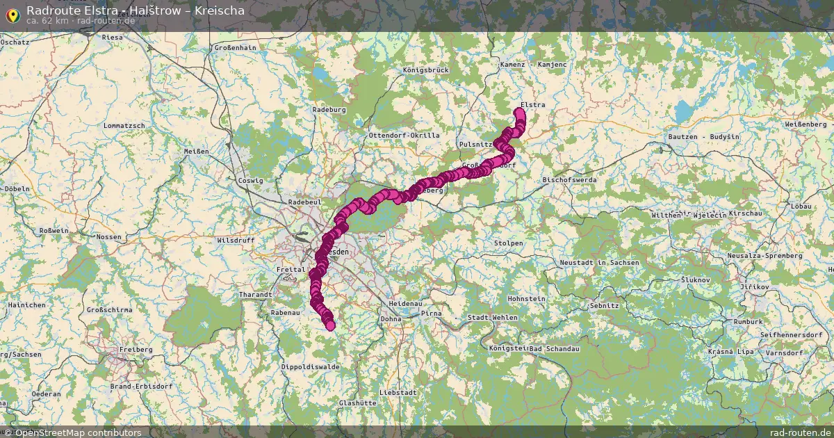 Radtour Elstra - Halštrow – Kreischa