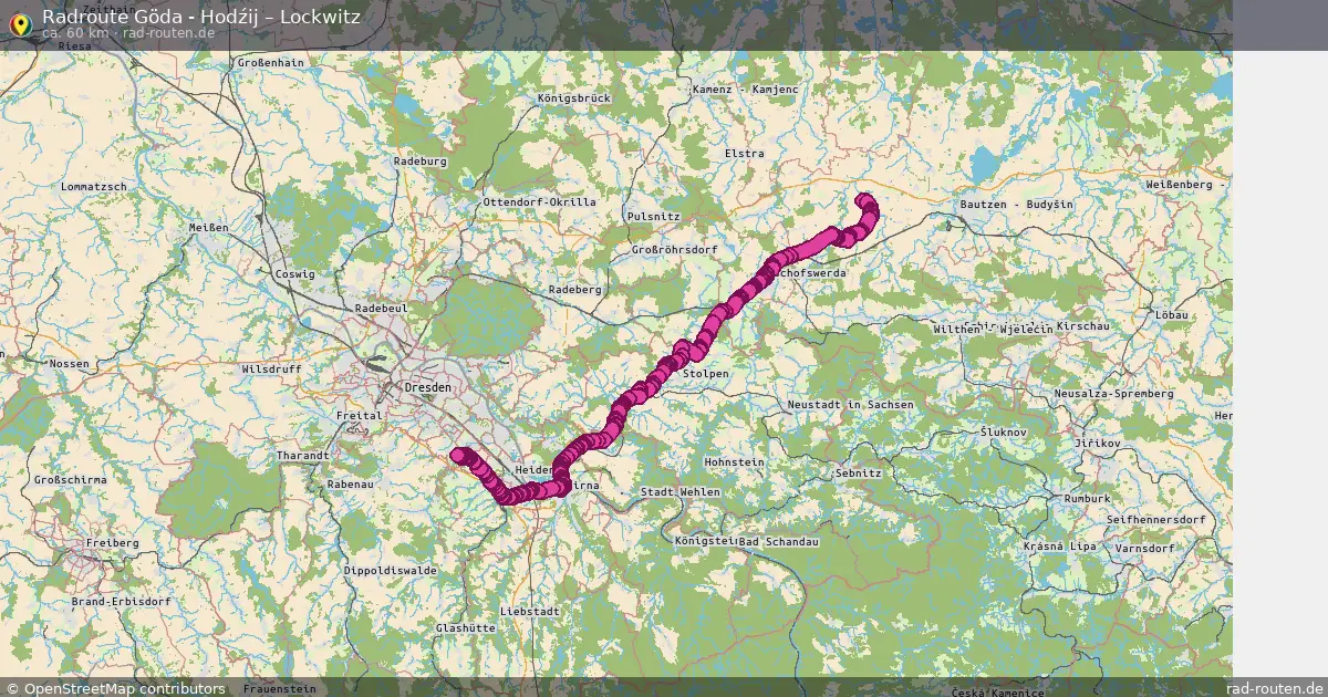 Radtour Göda - Hodźij – Lockwitz