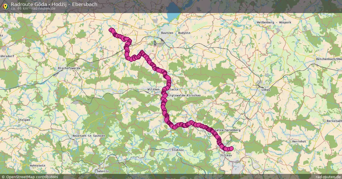 Radtour Göda - Hodźij – Ebersbach