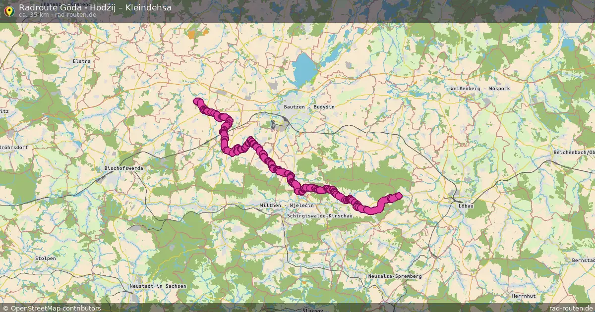 Radtour Göda - Hodźij – Kleindehsa