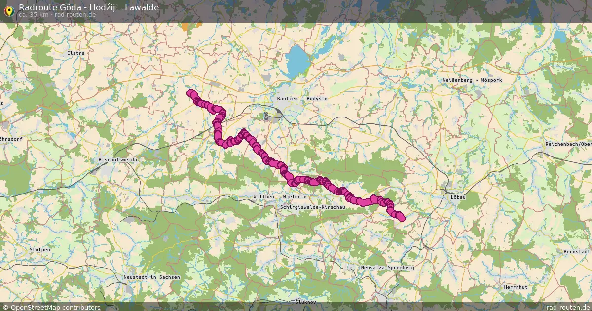 Radtour Göda - Hodźij – Lawalde