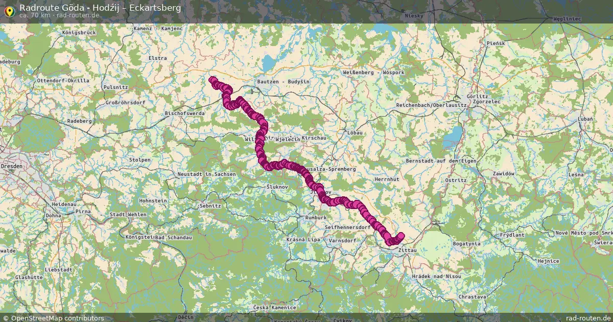 Radtour Göda - Hodźij – Eckartsberg